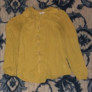Mustard Forever 21 blouse
